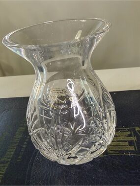 Samobor Clear 24% lead Crystal Bud Vase - Clear, small but heavy